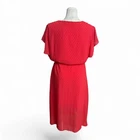 ATMOS & HERE Plus Size 22 Coral Red Ruffle Spotty Chic Maxi Dress