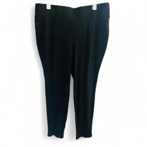 AVENUE By City Chic Black Ponte Stretch Pants Plus Size 1X (18-20)