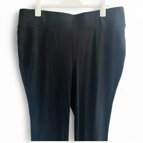 AVENUE By City Chic Black Ponte Stretch Pants Plus Size 1X (18-20)