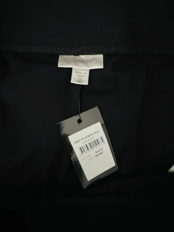 AVENUE By City Chic Black Ponte Stretch Pants Plus Size 1X (18-20)